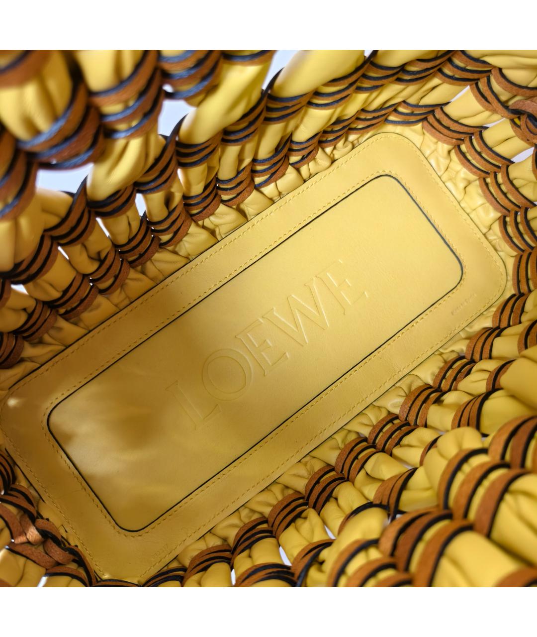 LOEWE Желтая сумка через плечо, фото 4