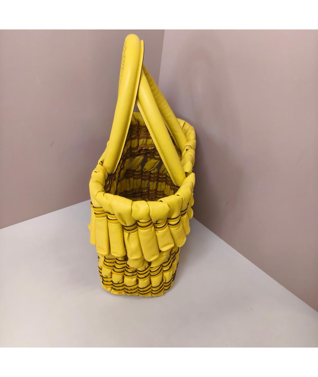 LOEWE Желтая сумка через плечо, фото 9