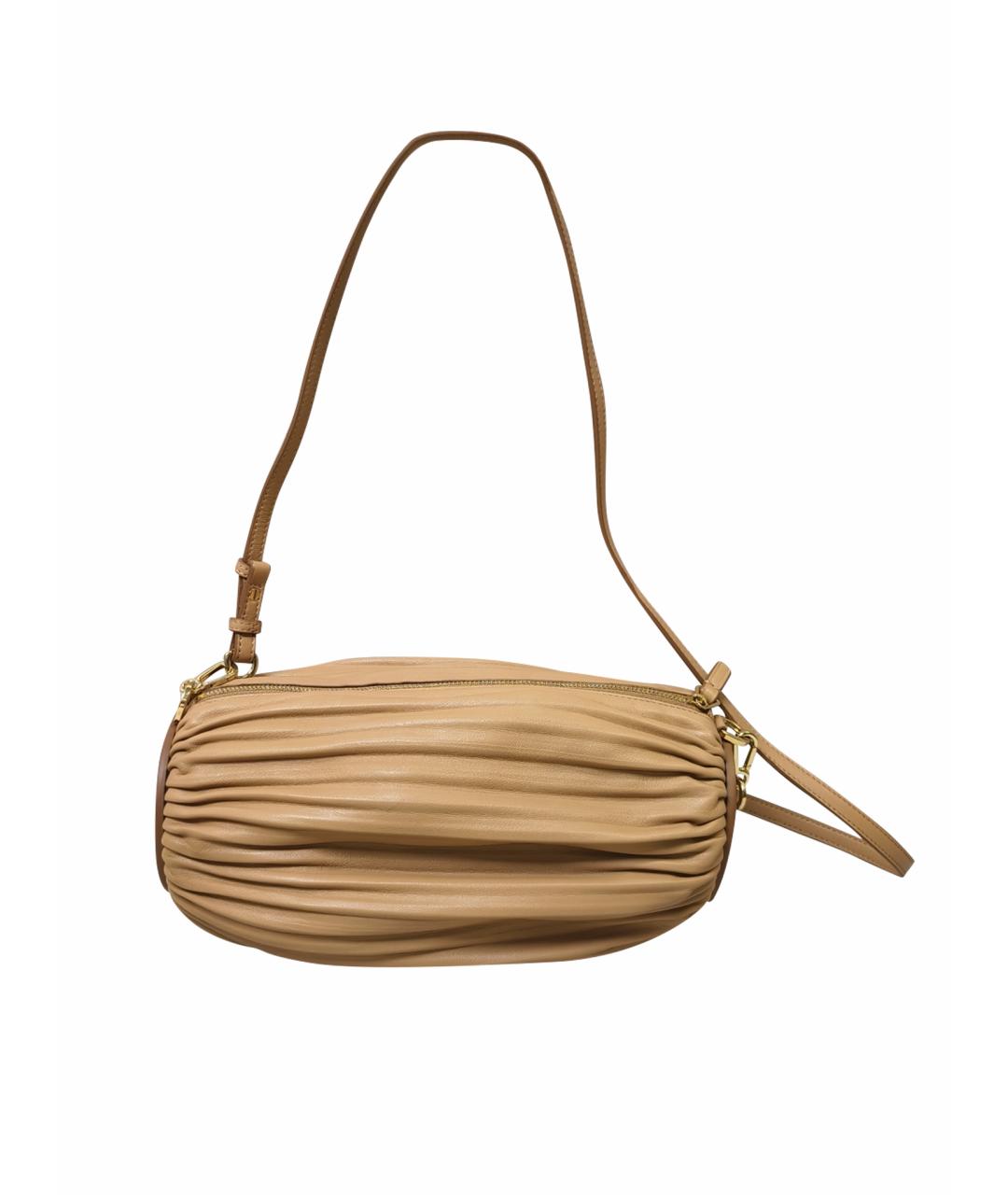 LOEWE Бежевая кожаная сумка через плечо, фото 1