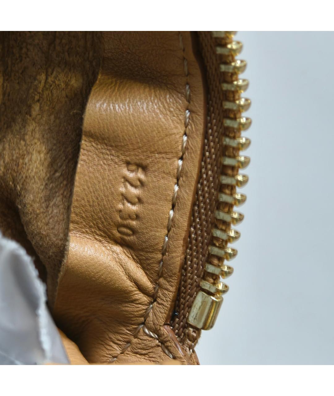 LOEWE Бежевая кожаная сумка через плечо, фото 3