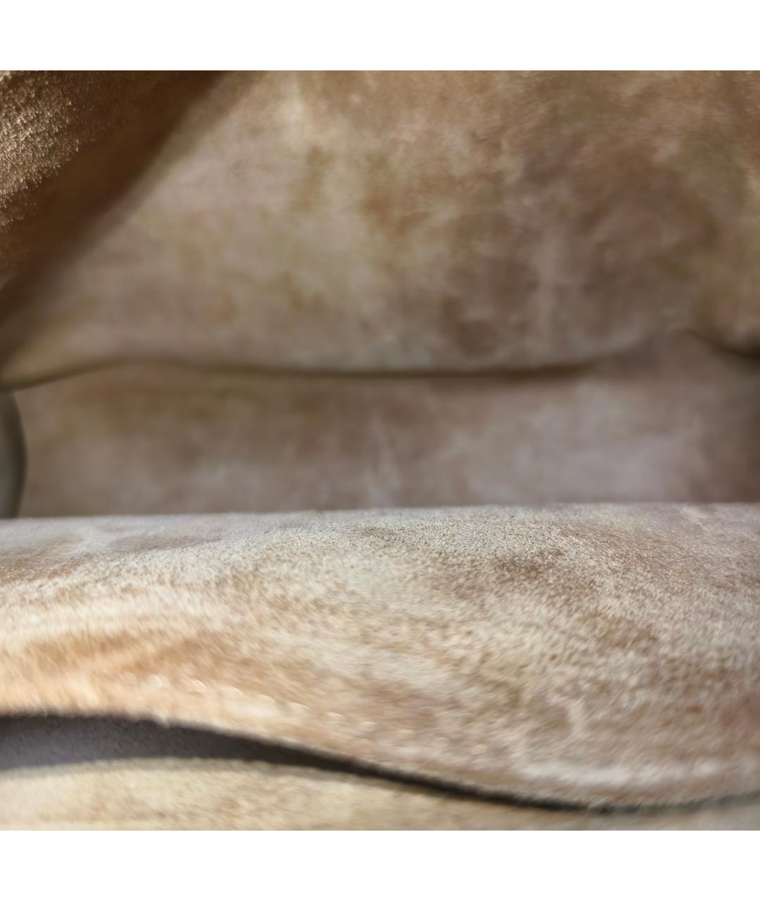 LOEWE Бирюзовая кожаная сумка с короткими ручками, фото 5