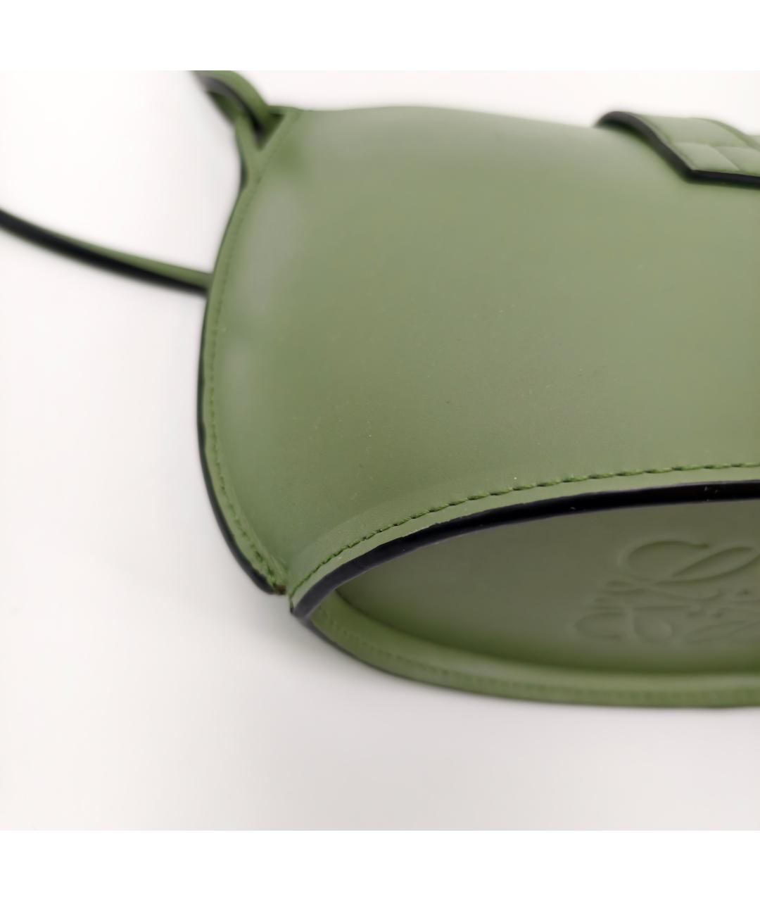 LOEWE Зеленая кожаная сумка через плечо, фото 2