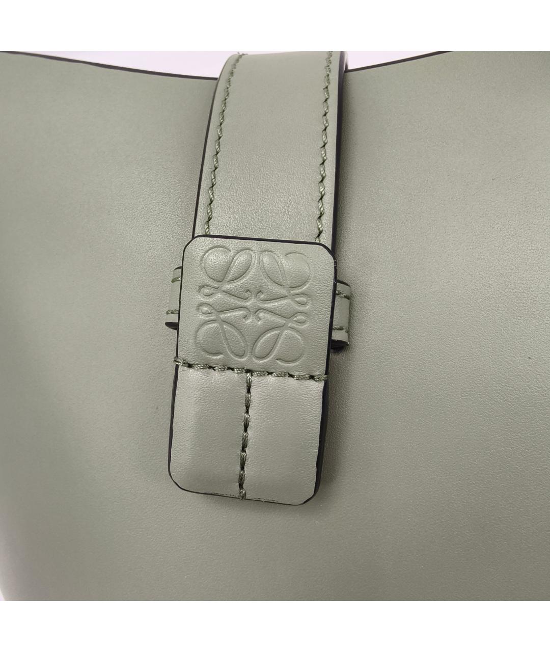 LOEWE Зеленая кожаная сумка через плечо, фото 9