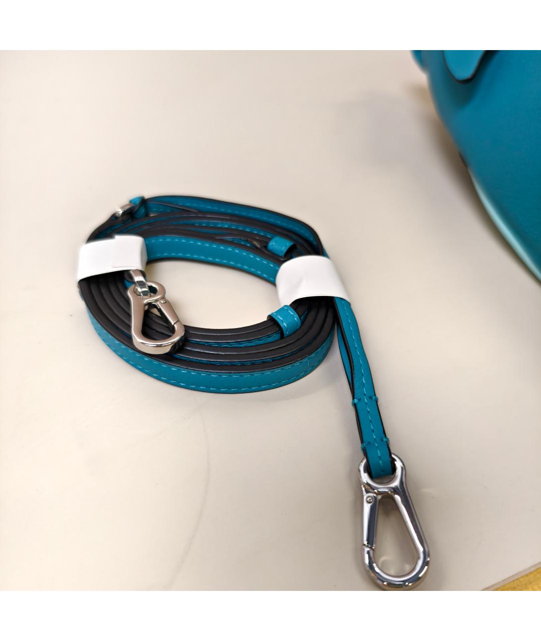 LOEWE Синяя кожаная сумка через плечо, фото 4