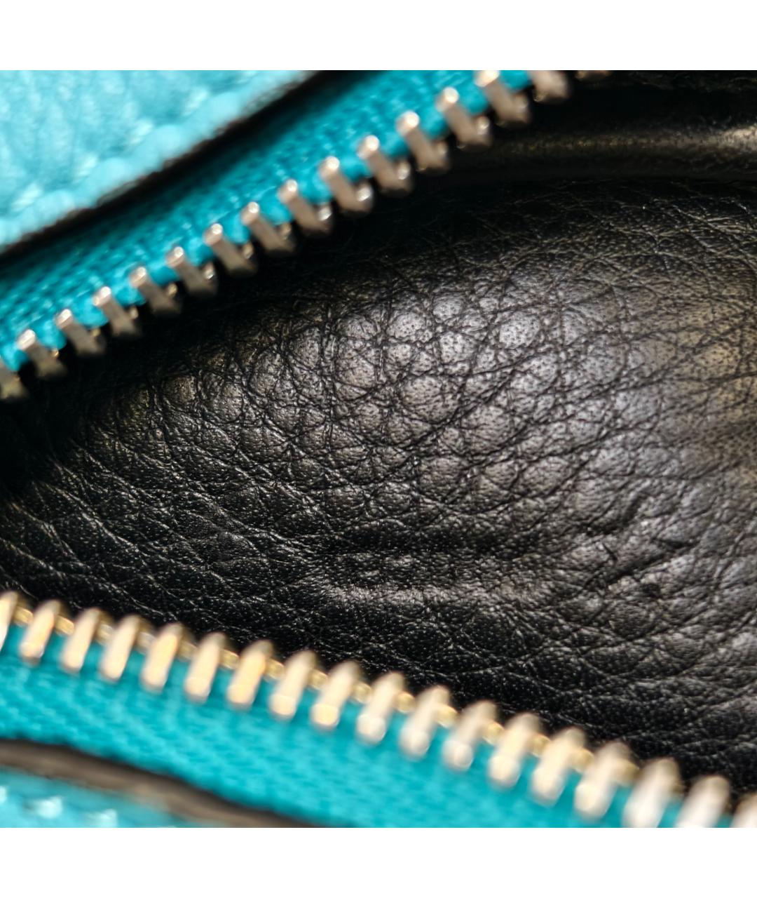 LOEWE Синяя кожаная сумка через плечо, фото 2