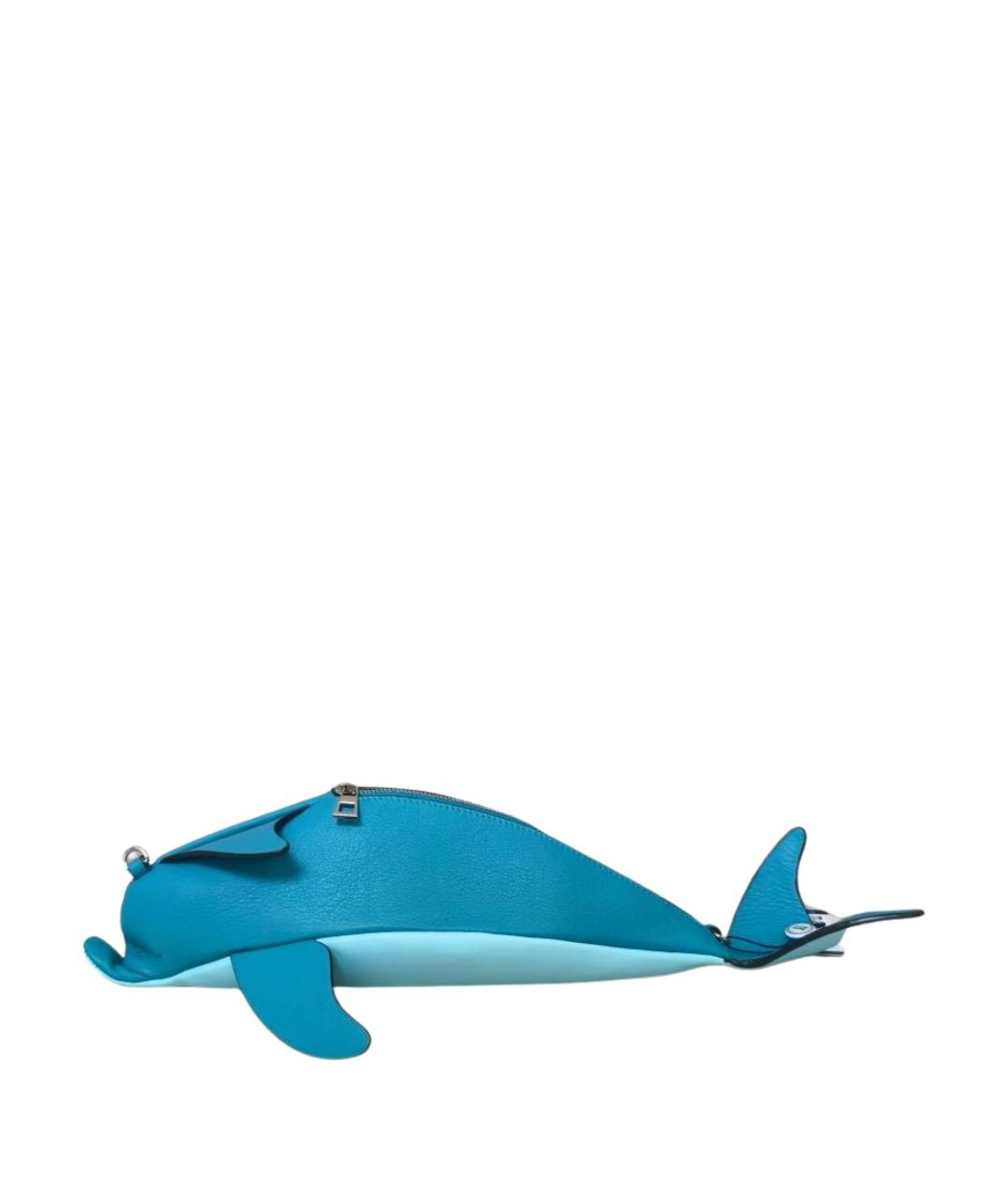 LOEWE Синяя кожаная сумка через плечо, фото 1