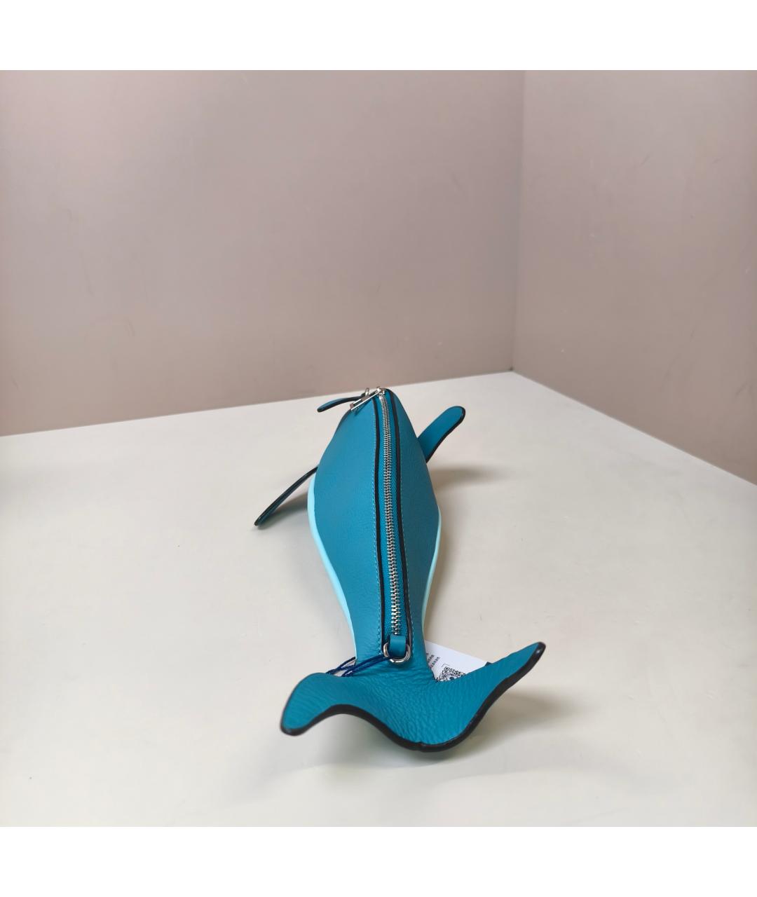 LOEWE Синяя кожаная сумка через плечо, фото 5