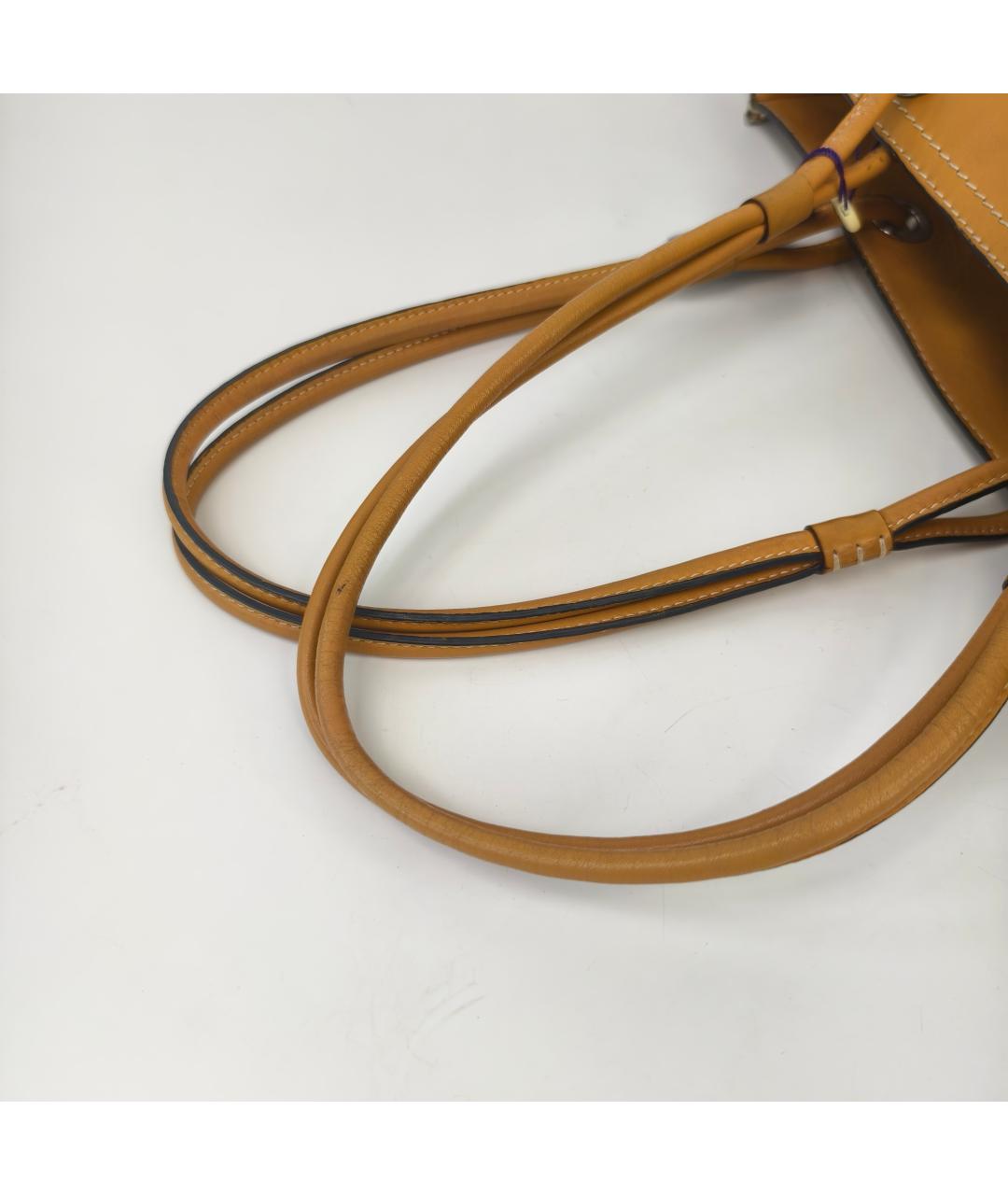 LOEWE Горчичная кожаная сумка через плечо, фото 2