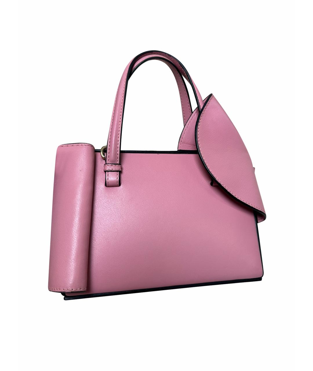 LOEWE Розовая кожаная сумка с короткими ручками, фото 1