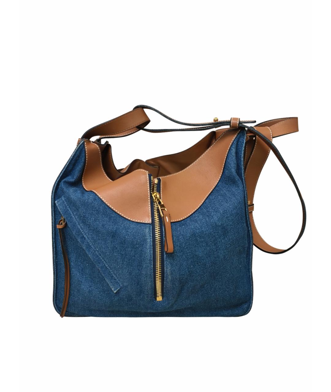 LOEWE Синяя кожаная сумка через плечо, фото 1