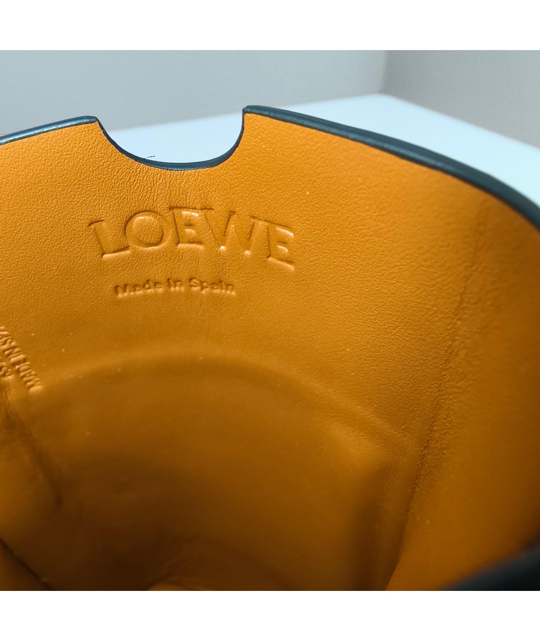 LOEWE Коричневая кожаная сумка через плечо, фото 5