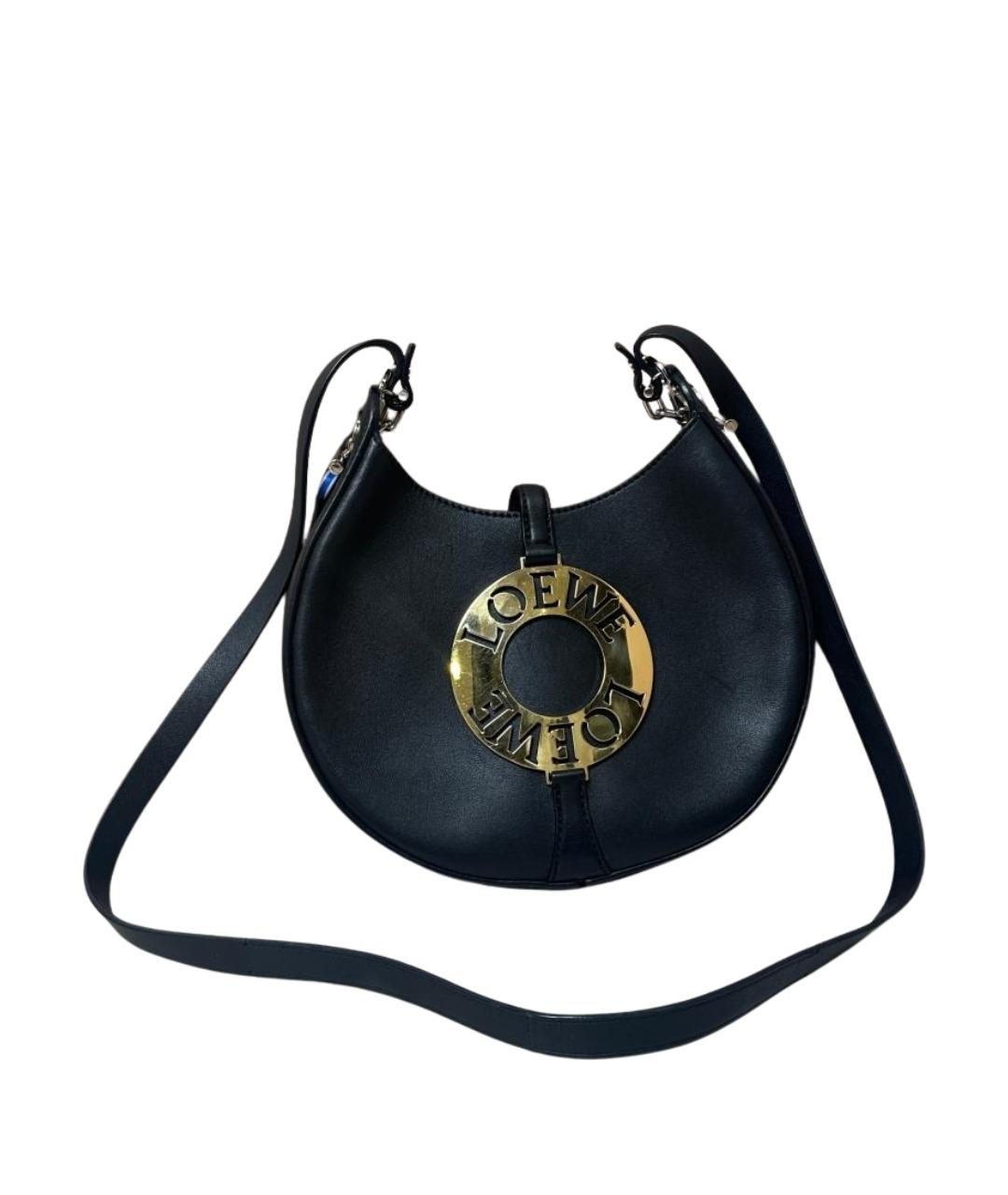 LOEWE Черная кожаная сумка через плечо, фото 1
