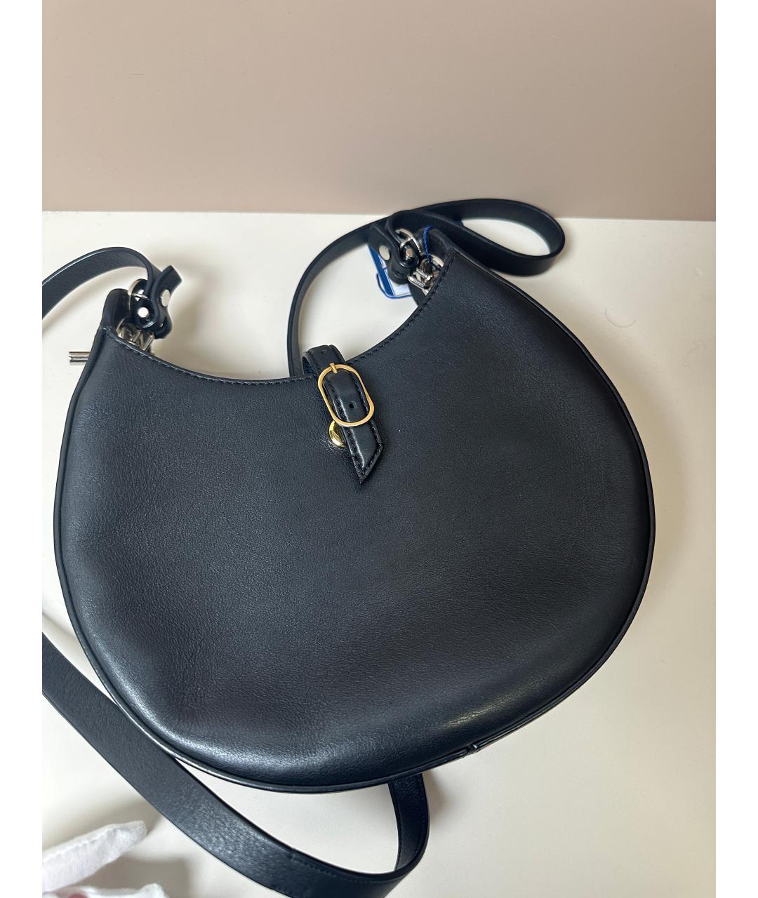 LOEWE Черная кожаная сумка через плечо, фото 4