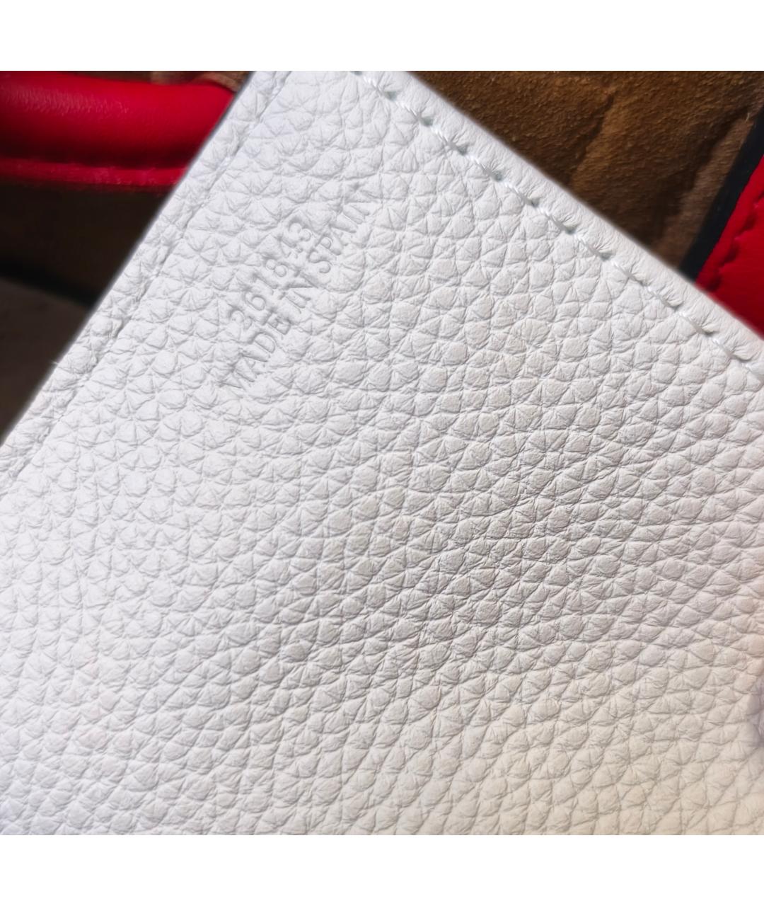 LOEWE Красная кожаная сумка тоут, фото 8