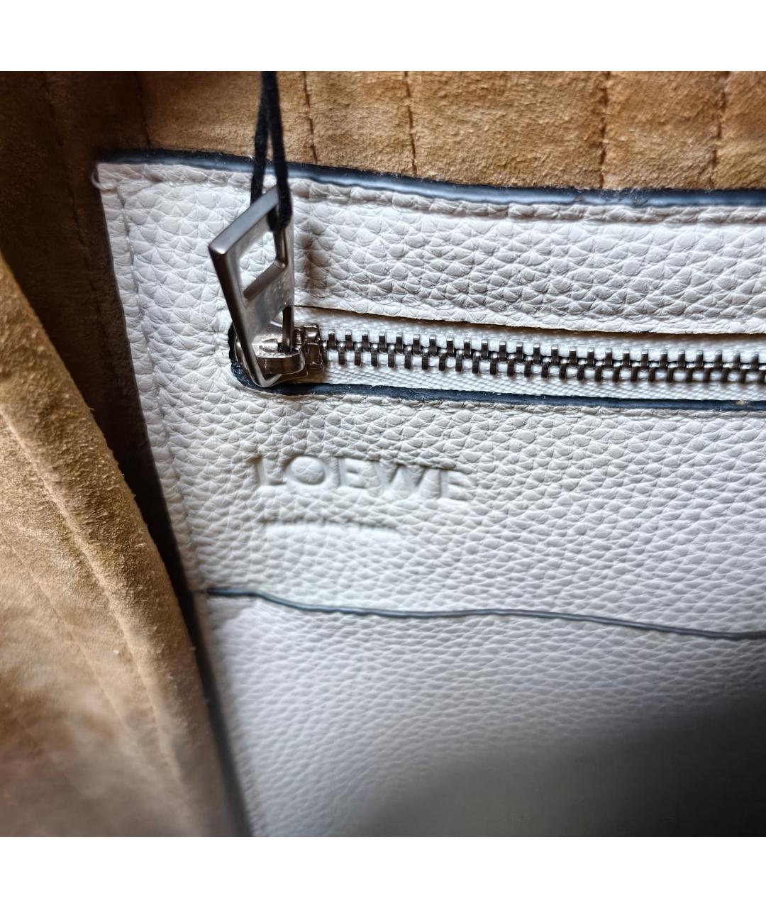 LOEWE Красная кожаная сумка тоут, фото 2