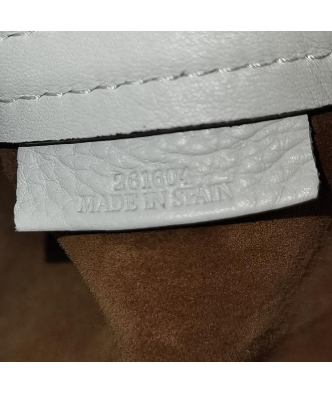 LOEWE Белая кожаная сумка тоут, фото 3