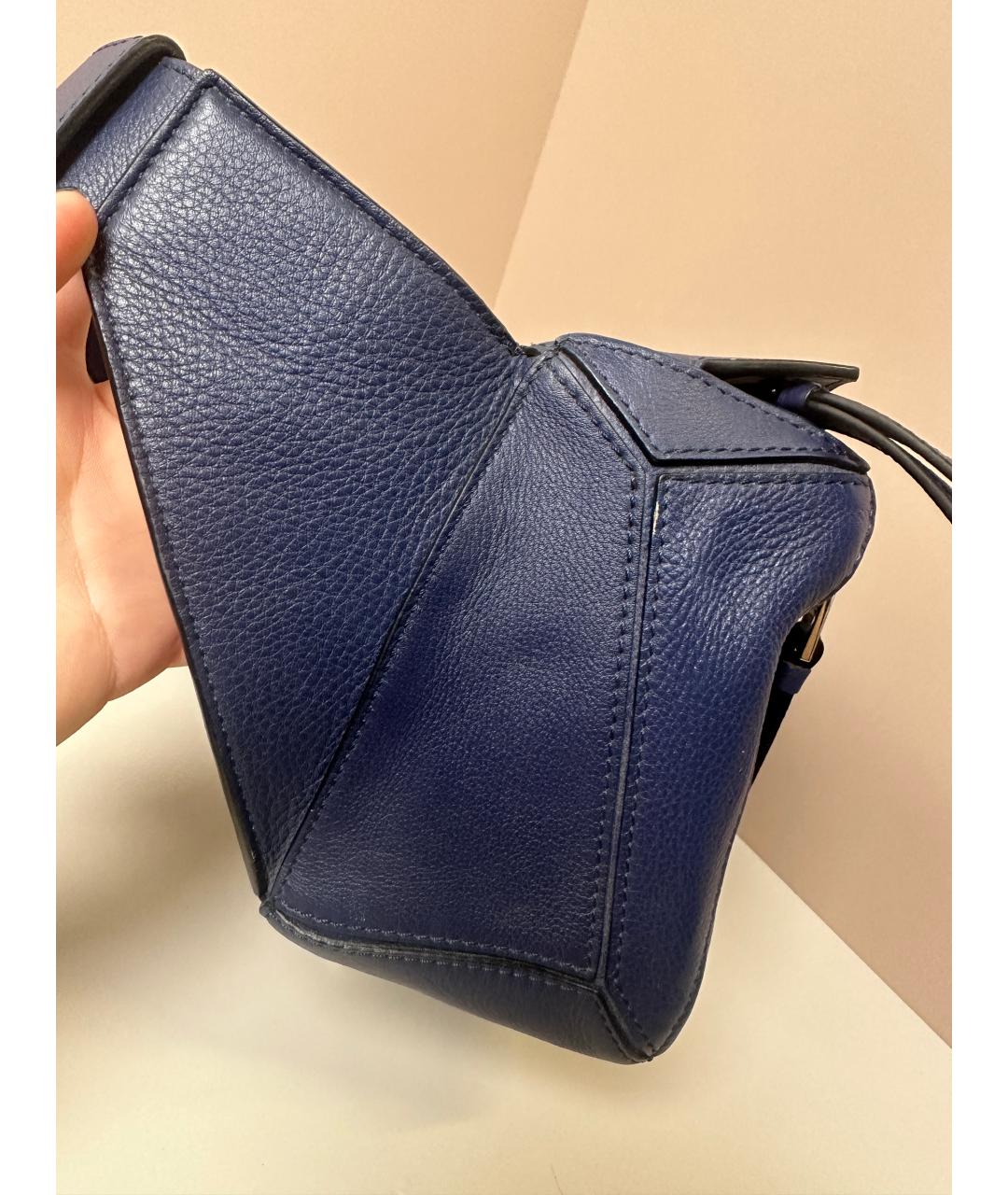 LOEWE Фиолетовая кожаная поясная сумка, фото 2