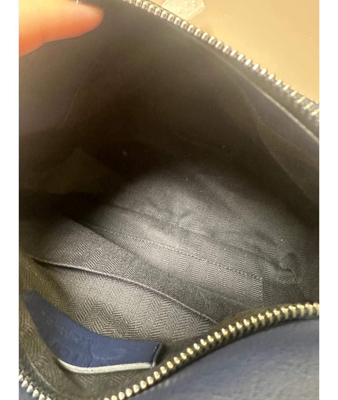 LOEWE Фиолетовая кожаная поясная сумка, фото 5