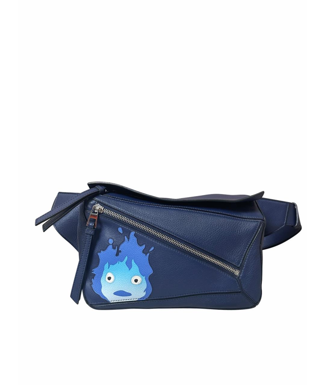 LOEWE Фиолетовая кожаная поясная сумка, фото 1