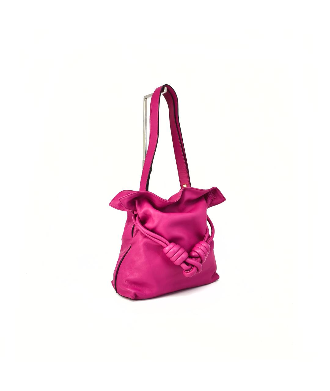 LOEWE Фуксия кожаная сумка через плечо, фото 10