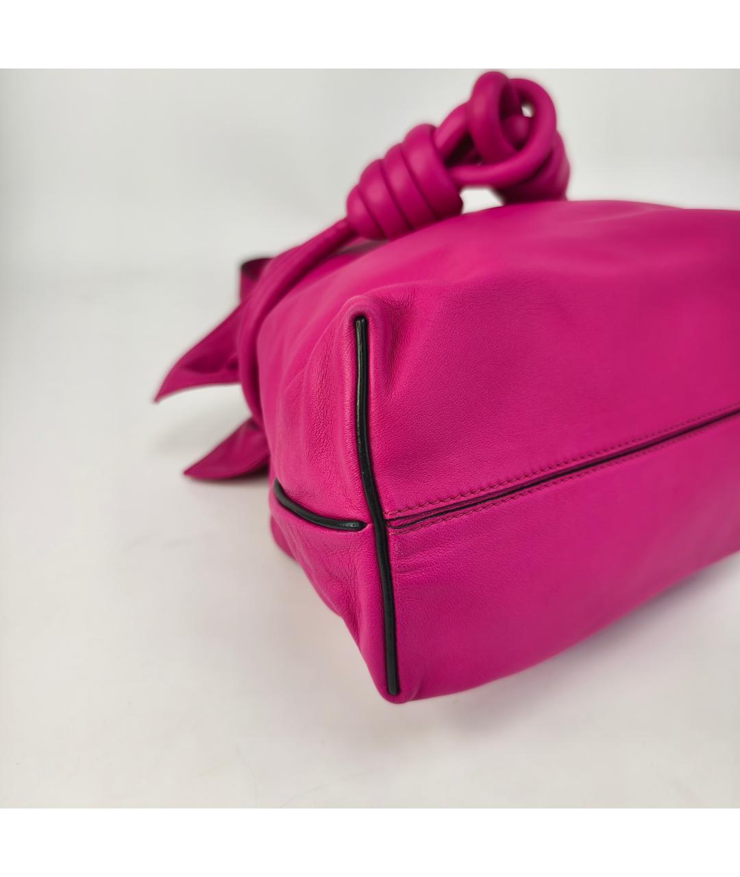 LOEWE Фуксия кожаная сумка через плечо, фото 7