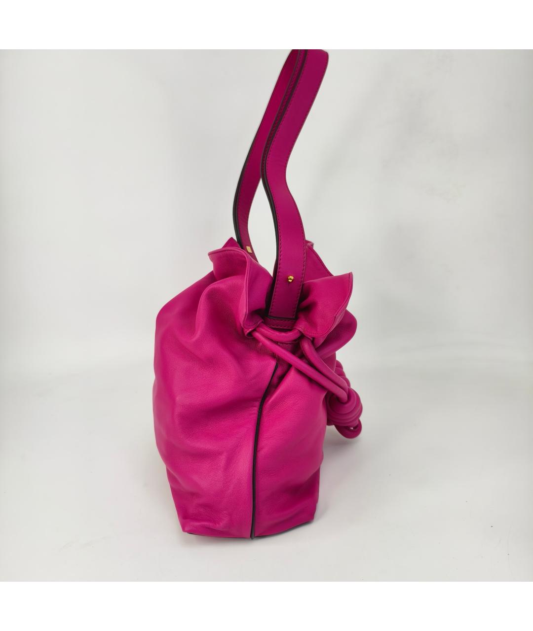 LOEWE Фуксия кожаная сумка через плечо, фото 9