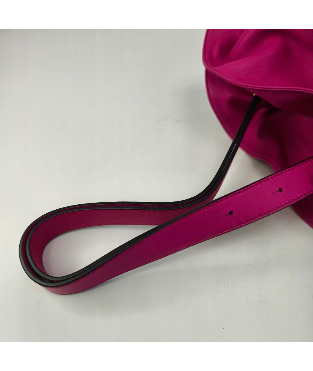 LOEWE Фуксия кожаная сумка через плечо, фото 3