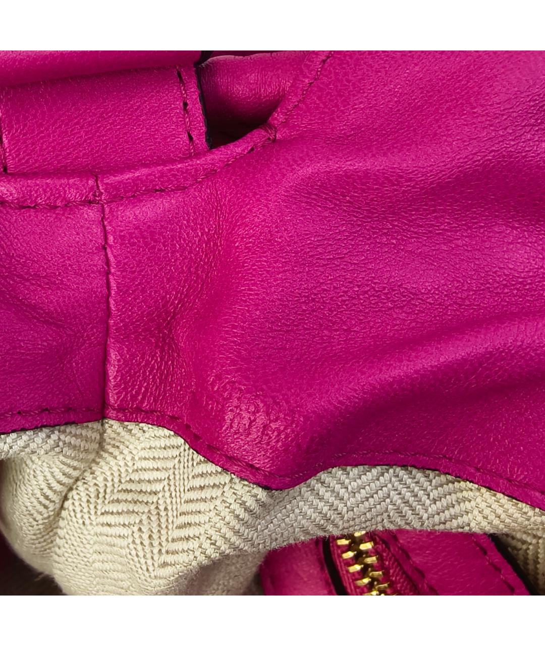 LOEWE Фуксия кожаная сумка через плечо, фото 6