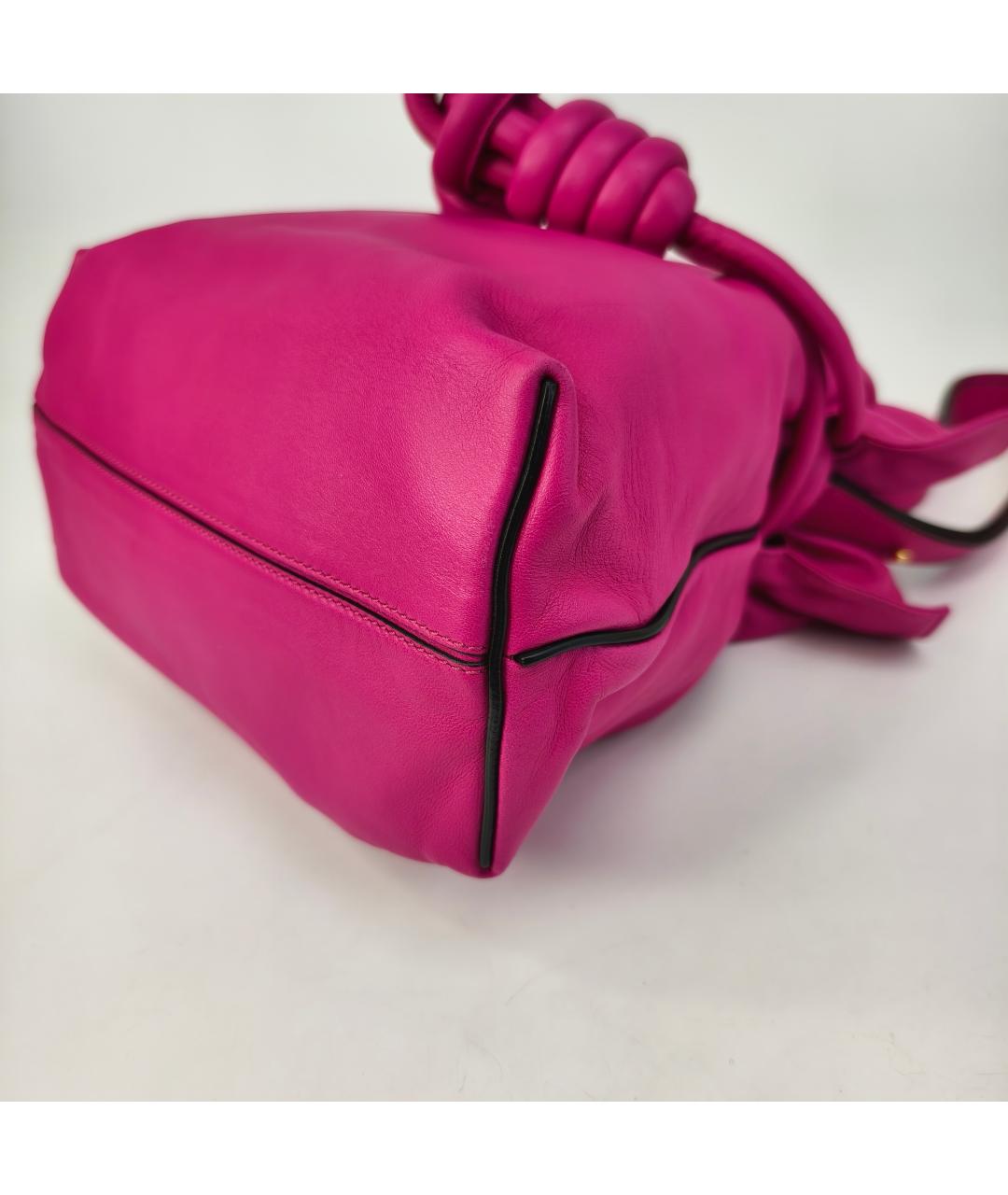 LOEWE Фуксия кожаная сумка через плечо, фото 5