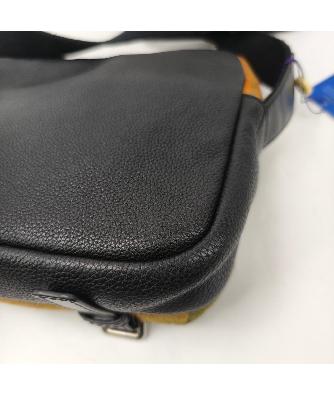 LOEWE Черная кожаная сумка через плечо, фото 8