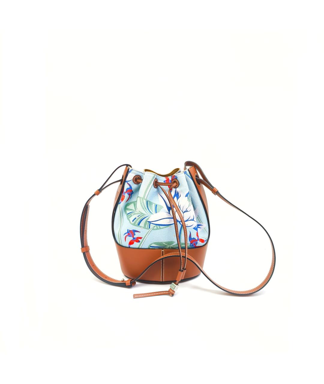 LOEWE Голубая тканевая сумка через плечо, фото 1