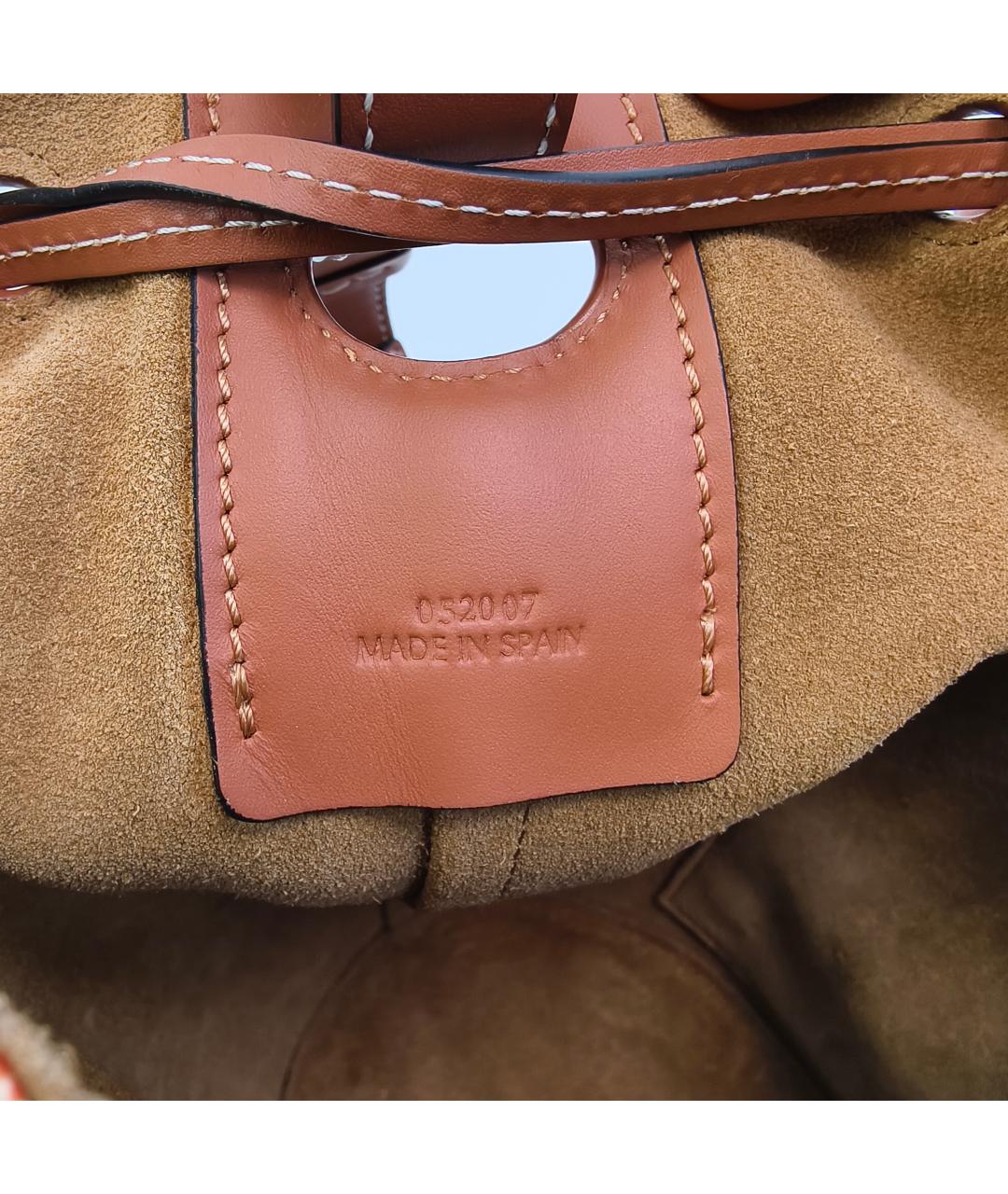 LOEWE Голубая тканевая сумка через плечо, фото 3