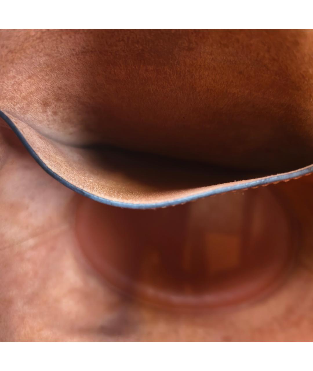 LOEWE Коричневая кожаная сумка через плечо, фото 4