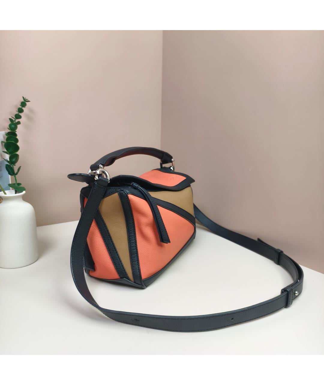 LOEWE Мульти кожаная сумка с короткими ручками, фото 6