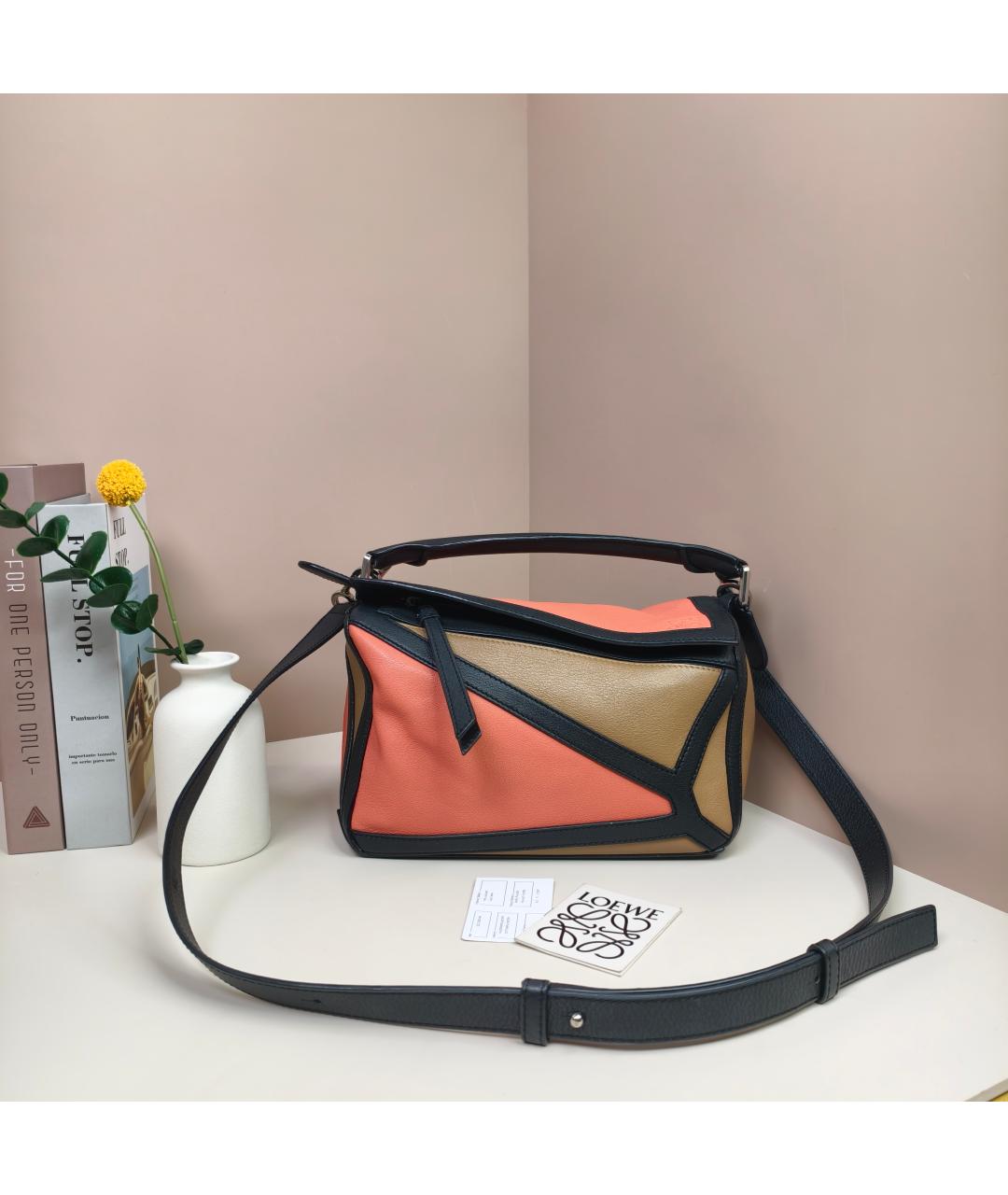 LOEWE Мульти кожаная сумка с короткими ручками, фото 10