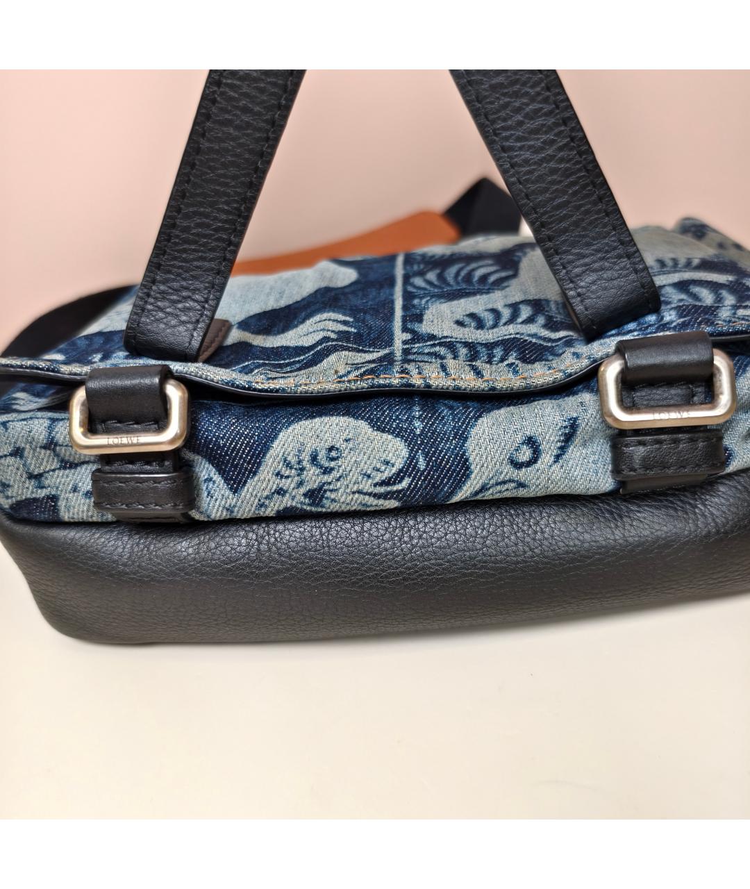 LOEWE Синяя деним сумка через плечо, фото 6