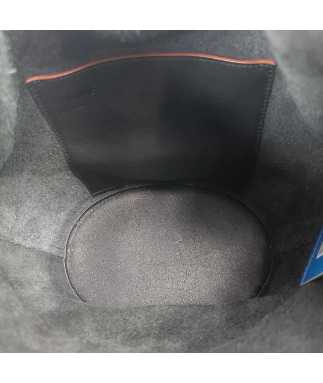 LOEWE Черная кожаная сумка через плечо, фото 7