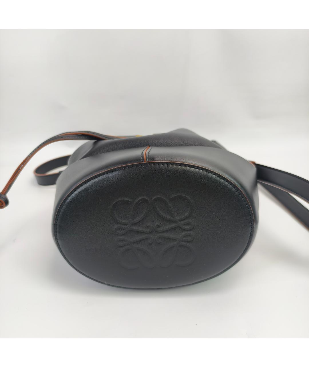 LOEWE Черная кожаная сумка через плечо, фото 9