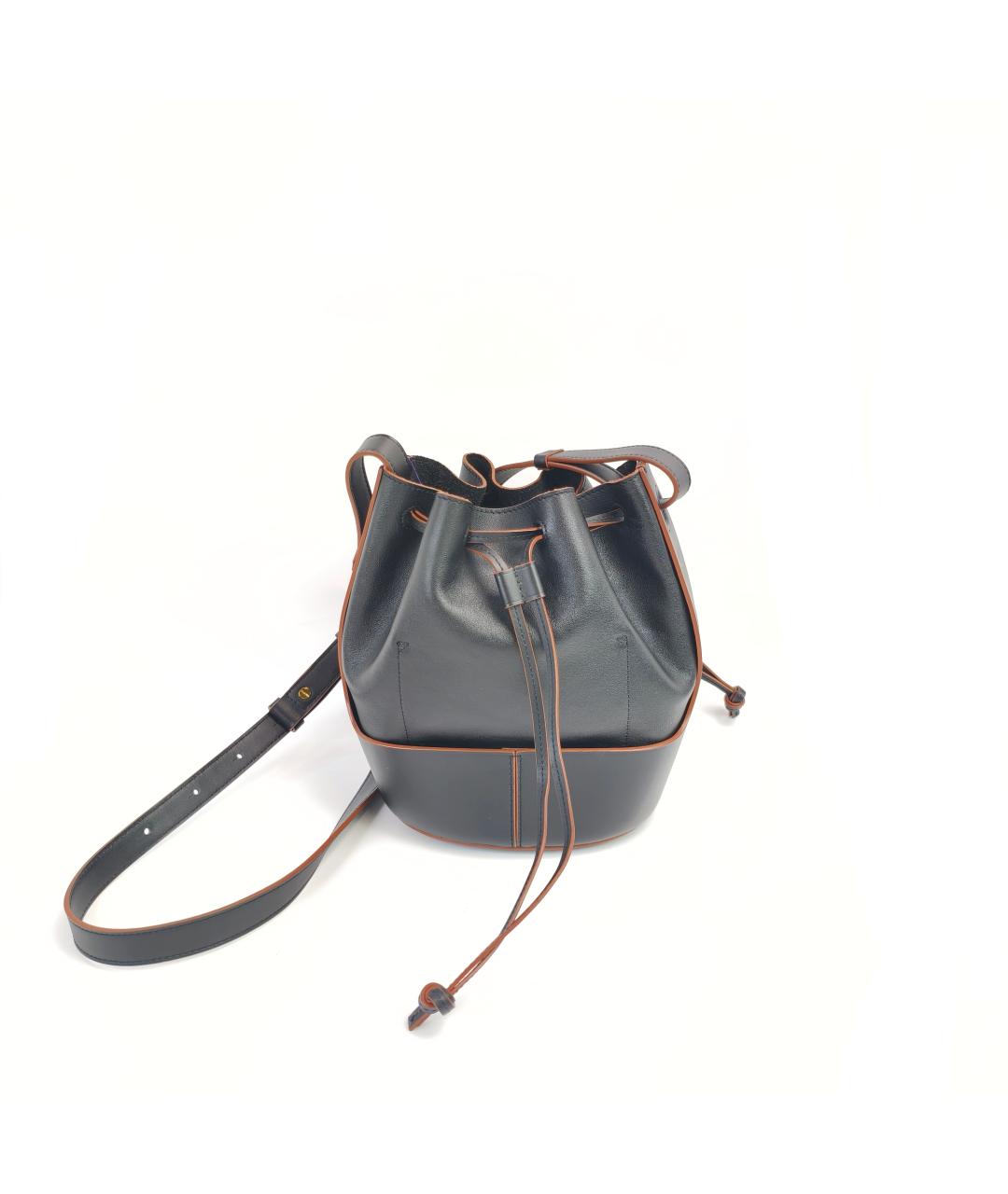 LOEWE Черная кожаная сумка через плечо, фото 1