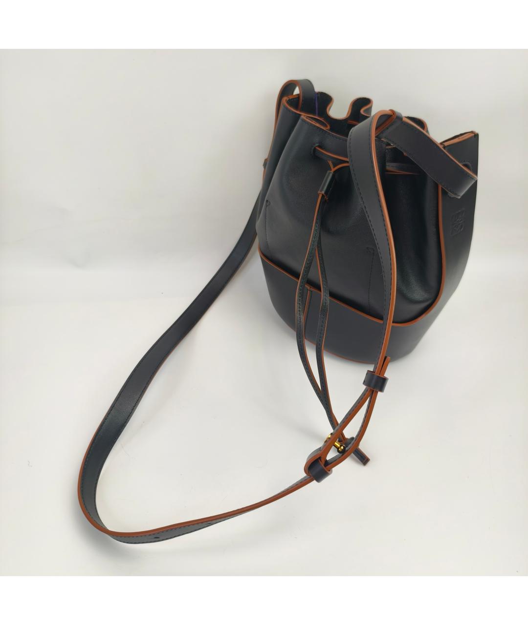 LOEWE Черная кожаная сумка через плечо, фото 2