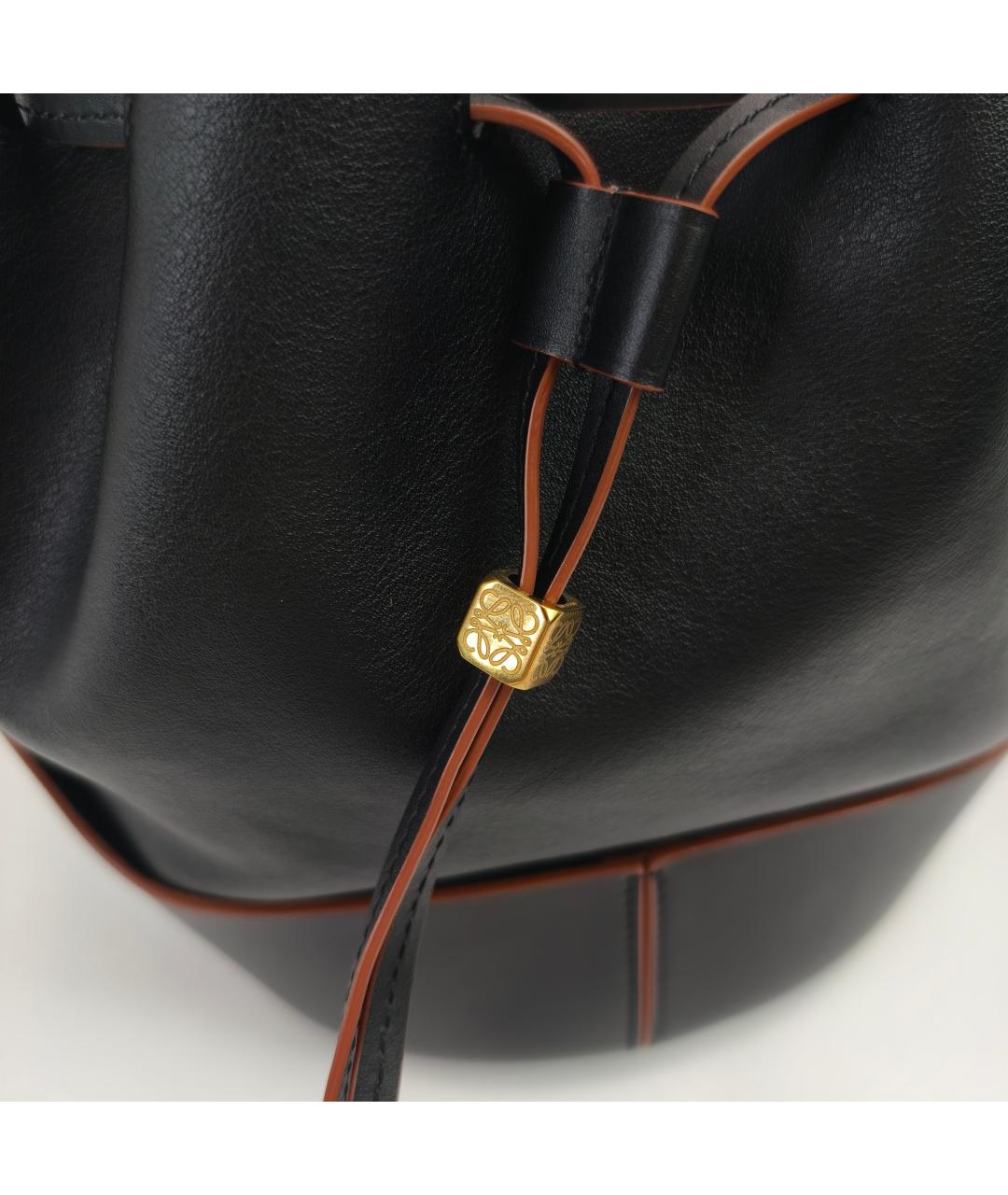 LOEWE Черная кожаная сумка через плечо, фото 6