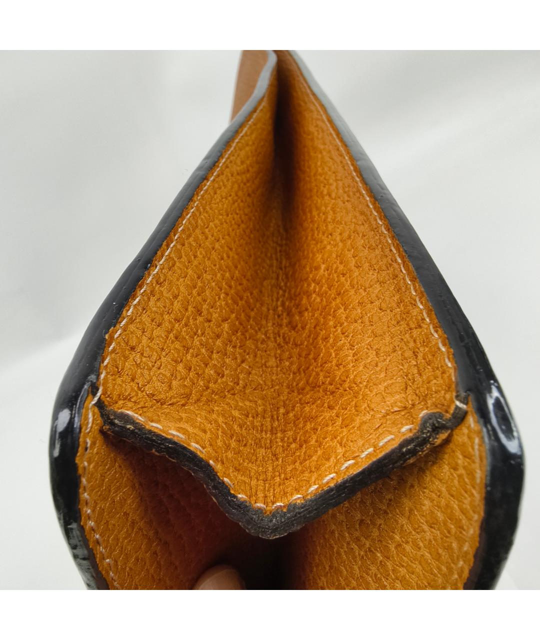 LOEWE Горчичная кожаная сумка с короткими ручками, фото 6