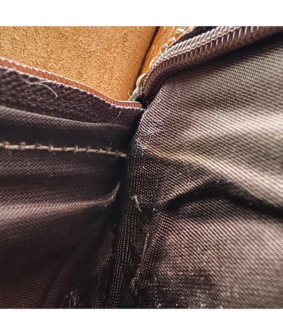 LOEWE Горчичная кожаная сумка с короткими ручками, фото 3