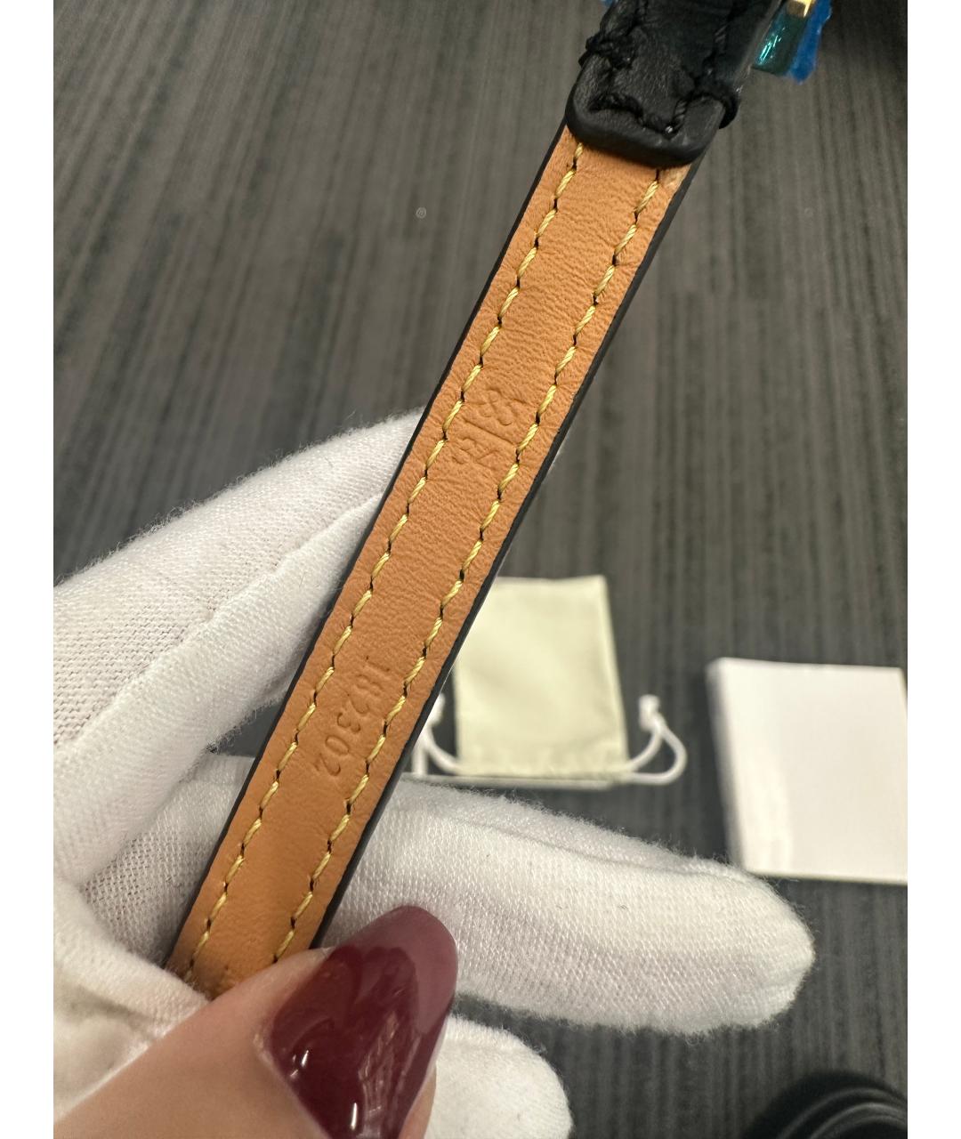 LOEWE Черный кожаный ремень, фото 4