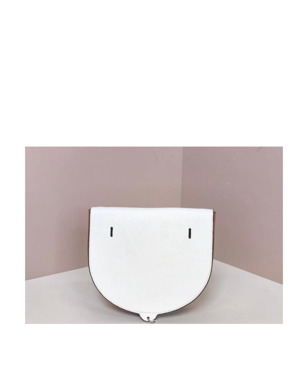 LOEWE Белая кожаная сумка через плечо, фото 5