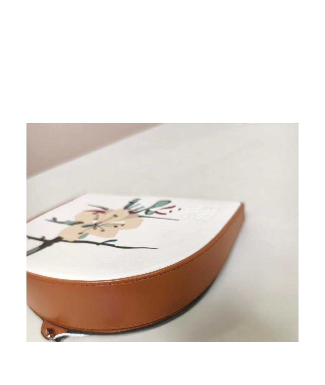 LOEWE Белая кожаная сумка через плечо, фото 2