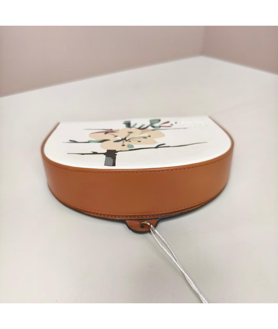 LOEWE Белая кожаная сумка через плечо, фото 6