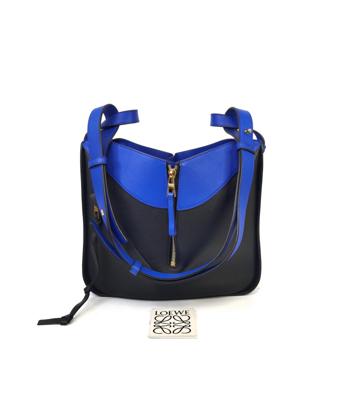 LOEWE Синяя кожаная сумка через плечо, фото 3