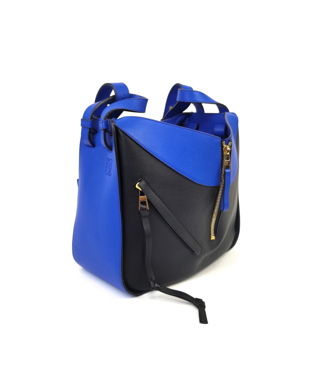 LOEWE Синяя кожаная сумка через плечо, фото 8