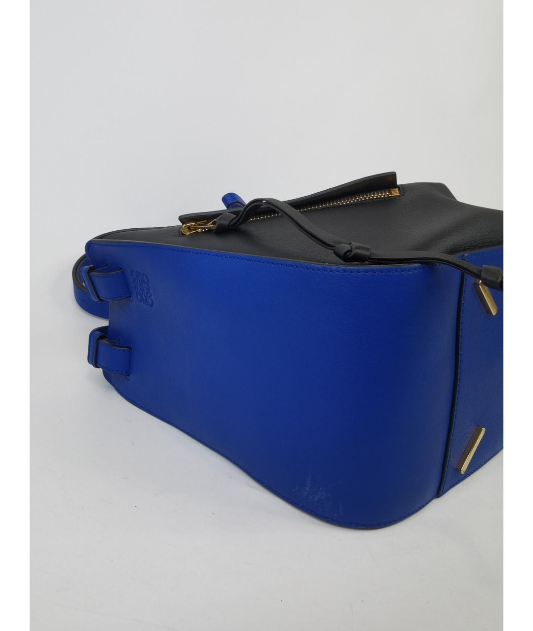 LOEWE Синяя кожаная сумка через плечо, фото 2
